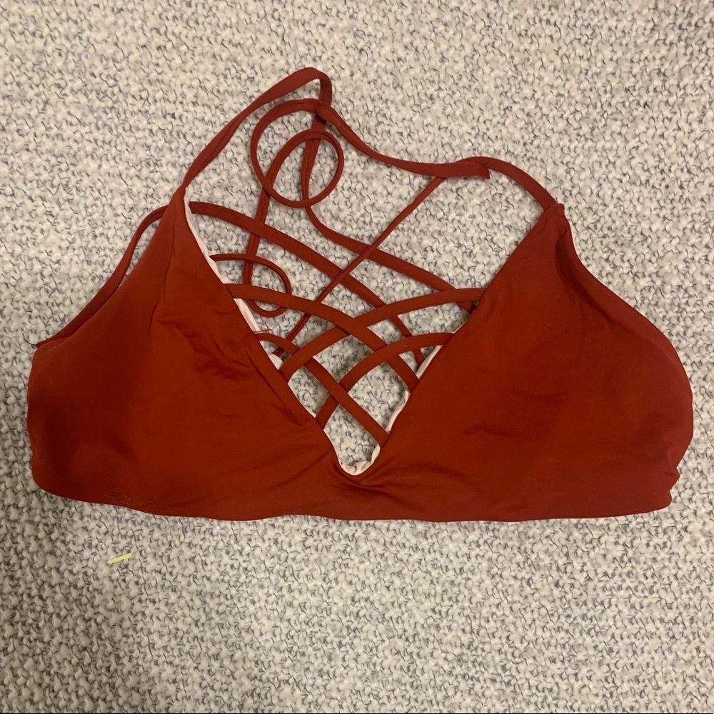 L*Space Jojo Bikini Top - Redwood, Size L